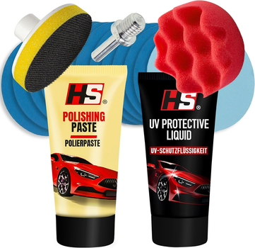 Комплект для полірування фар авто | Ремонт тьмяних та матових фар | Headlight Treatment Set, швидкий ефект
