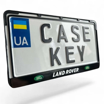 Авторамка США с лакированной печатью Land Rover reramkausa1