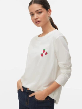 Лонгслів довгий жіночий Vero Moda 10341356 XL Snow White (5715867307876)