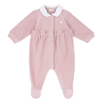 Велюровый комбинезон Chicco Laila, цвет розовый, размер 72 (091.00474.015)