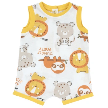 Напівкомбінезон Chicco Tropical jungle, колір помаранчевий, розмір 56 (090.51326.049)