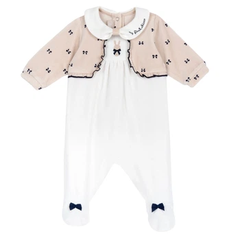 Велюровый комбинезон Chicco Bunny Dreams, цвет белый, размер 72 (091.00918.030)