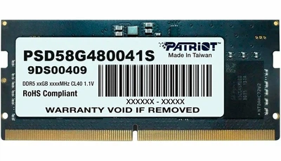 Оперативна пам'ять SO-DIMM 8GB Patriot Signature Line DDR5 4800 MHz (PSD58G480041S)