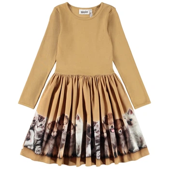 Платье Molo Casie Warm Fluffiness, цвет горчичный, размер 98/104 (2W25E218.9606)