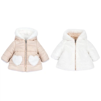 Куртка двусторонняя Chicco Catalina, цвет бежевый, размер 92 (091.00688.060)