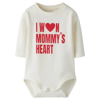 Боді Name it Mommy Love, колір бежевий, розмір 80 (261.13255378.CDAN)