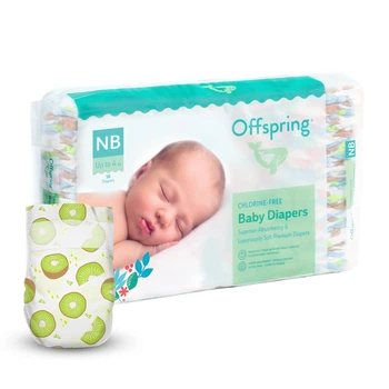 Подгузники Offspring Hairykiwi, размер NB, до 4 кг, 56 шт. (DP-OI-FAT-NB56P-HKW)