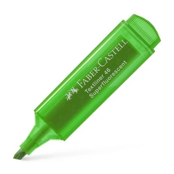 Маркер текстильний Faber-Castell, 1-5 мм., Textliner 46, Superfluorescent, Зелений, (154663)