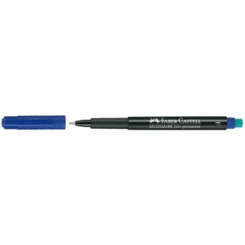 Маркер перманентный Faber-Castell OHP Multimark, 0,6мм. F, Multimark, Синий, (151351)