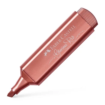 Маркер текстовильный Faber-Castell, 1-5 мм., Textliner 46, Metallic, Красный металлик, (154673)