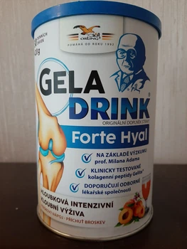 GELADRINK® FORTE HYAL - Геладрінк Форте з колагеном для суглобів зі смаком персика 420г
