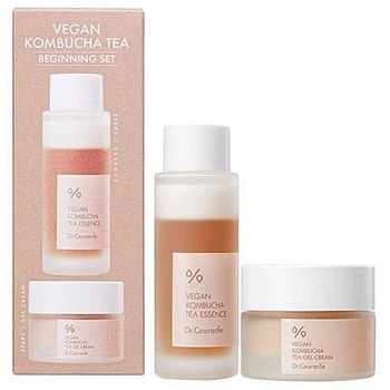 Веганский набор по уходу за кожей с комбучей Dr.Ceuracle Vegan Kombucha Beginning Set