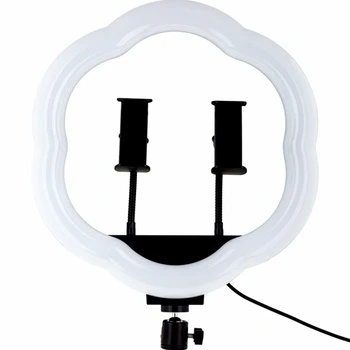 Лампа Fill light 36 см черная USB светодиодная с держателями для смартфона модель LC-368 Flower Type