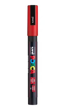 Маркер акриловый Uni Posca PC-3M (0.9-1.3 мм) Красный