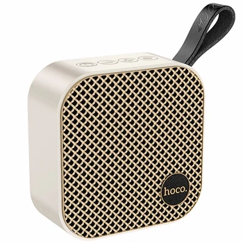 Портативна колонка Hoco HC22 5Вт 1200mAh Bluetooth 5.2 USB AUX FM Білий Пластик