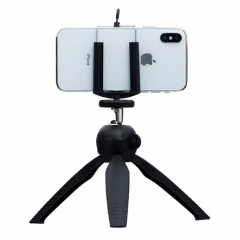 Штатив тренога YunTeng YT-228 черный для смартфонов и фотоаппаратов максимальная длина 14 см материал пластик