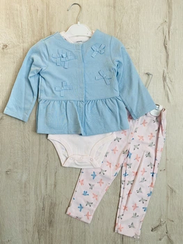 Костюм для девочки Carters 121I722 76-81 см Голубой