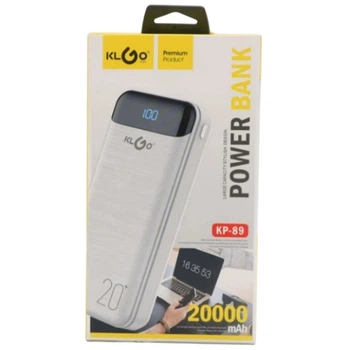 Power Bank KLGO KP-89 20000 mAh Білий