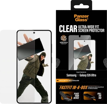 Захисне скло Panzer Glass Ultra-Wide Fit FastFit для Samsung Galaxy S26 Ultra (PG56378)