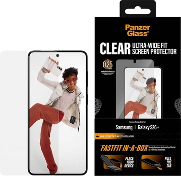Захисне скло Panzer Glass Ultra-Wide Fit FastFit для Samsung Galaxy S26 Plus (PG48332)