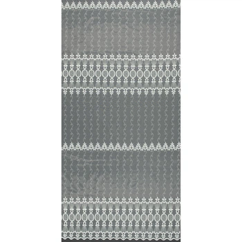 Ткань тюль вышивка Лиана молочный с блеском (фестон) (20г/м.кв280см пог.м) 175676