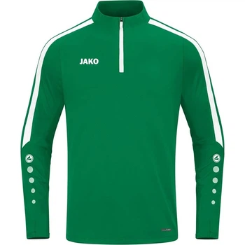 Реглан дитячий Jako ZIP TOP POWER зелено-білий 134-146 см 8623-200