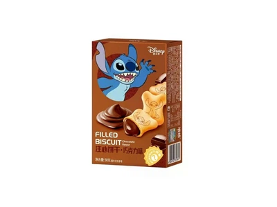 Печиво Binqi & Disney Stitch Filled Biscuit Chocolate з шоколадною начинкою