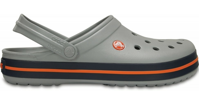 Сабо Crocs Crocband Clog Light Grey / Navy - 37р. (Стопа 23.3-24.0см)