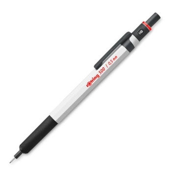Механический карандаш Rotring, 0,5 мм, 500, Металлический, Белый, (R2218725)