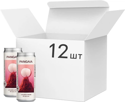 Упаковка слабоалкогольного напою Nemiroff Pangaia Lychee Rose 5% 0.33 л х 12 шт (4820291040501)