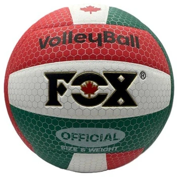 М'яч волейбольний червоно-зелений FOX SD-V8000