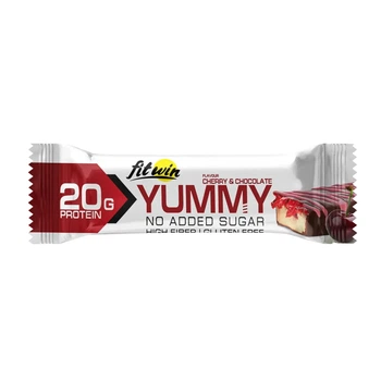 Батончик Yummy Bar Вишня и шоколад без сахара 55г FitWin