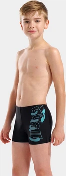 Плавки-шорты для мальчиков Arena TALES SWIM SHORT черный, бирюзовый Дети 128 см