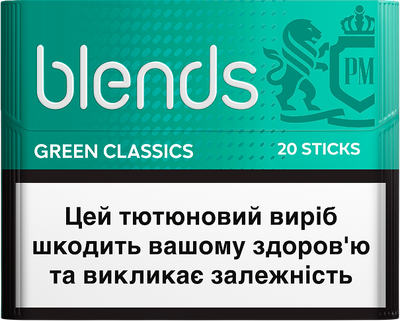 Блок стіків для нагрівання тютюну Blends Green Classics 10 пачок TBEH (7622100546313)