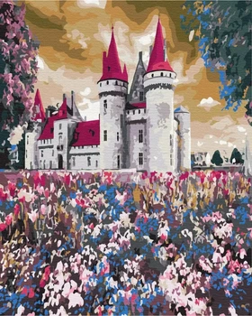 Картина за номерами Замок в польових квітах Brushme 40x50 (BS3289)