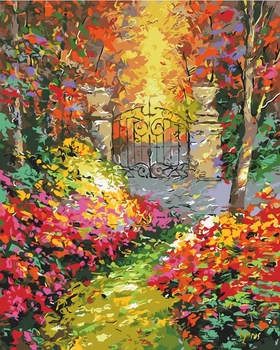 Картина за номерами Осінній садок Brushme 40x50 (BS9972)