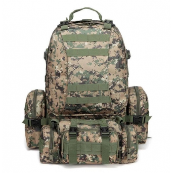 Рюкзак з підсумками 55 л Tactical Backpack B08 Піксель