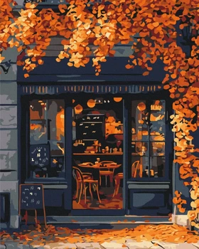 Картина за номерами Кафе на розі Brushme 40x50 (BS54383)
