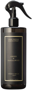 Aromatyczny spray Cereria Molla Amber & Sandalwood do tkanin 500 ml (8424405010211)