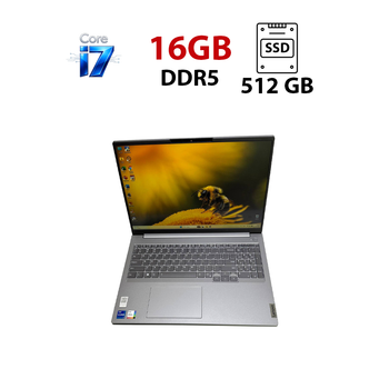 Ультрабук Б-клас Lenovo ThinkBook 16 G6 / 16" (1920x1200) TN / Intel Core i7-1355U (10 (12) ядер по 1.7 - 5.0 GHz) / 16 GB DDR5 / 512 GB SSD / Intel Iris Xe Graphics / WebCam б/в