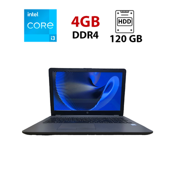 Ноутбук HP 250 G6 / 15.6" (1920x1080) TN / Intel Core i3-6006U (2 (4) ядра по 2.0 GHz) / 4 GB DDR4 / 120 GB SSD / Intel HD Graphics 520 / WebCam б/у
