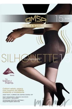 Колготки корректирующие Omsa Silhouette 15 den 3 Nero