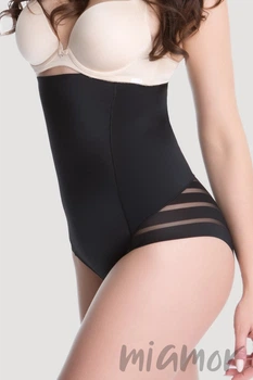 Бесшовные трусики утягивающие с высокой талией Julimex 141 Panty 2XL Черные