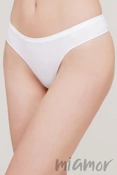 Стринги бесшовные Giulia STRING INVISIBLE White L/XL Белые