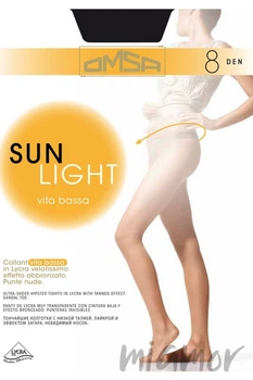 Колготки с низкой талией Omsa Sun Light 8d Vita Bassa 4 Sierra