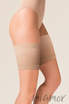 Ленты на бедра (бандалетки) от натирания Gabriella Thigh Band Satin 1/2 Бежевые