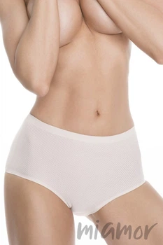 Трусики гладкие бесшовные высокие Julimex Air maxi S Телесные