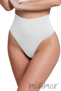 Трусики корректирующие Giulia Brasilian Shapewear S/M Белые