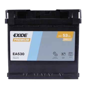 Автомобильный аккумулятор EXIDE Premium 6CT 53Ah R+ EA530