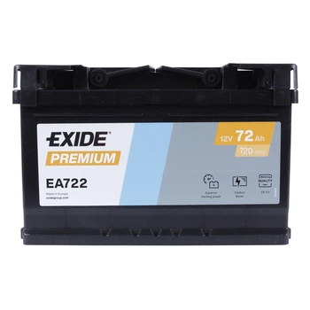 Автомобильный аккумулятор EXIDE Premium 6CT 72Ah Низкий R+ EA722